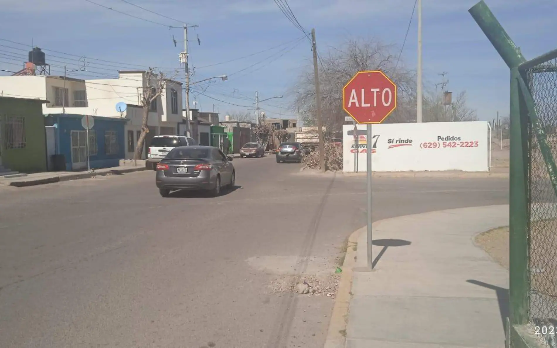 Alto cortesia transito Jimenez 